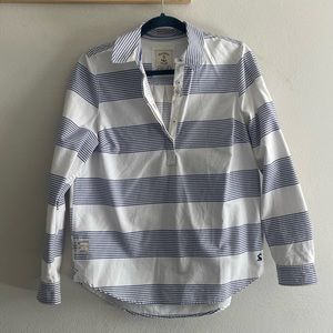 Joules Mariners Grade Stripe Clovelly Popover Shirt